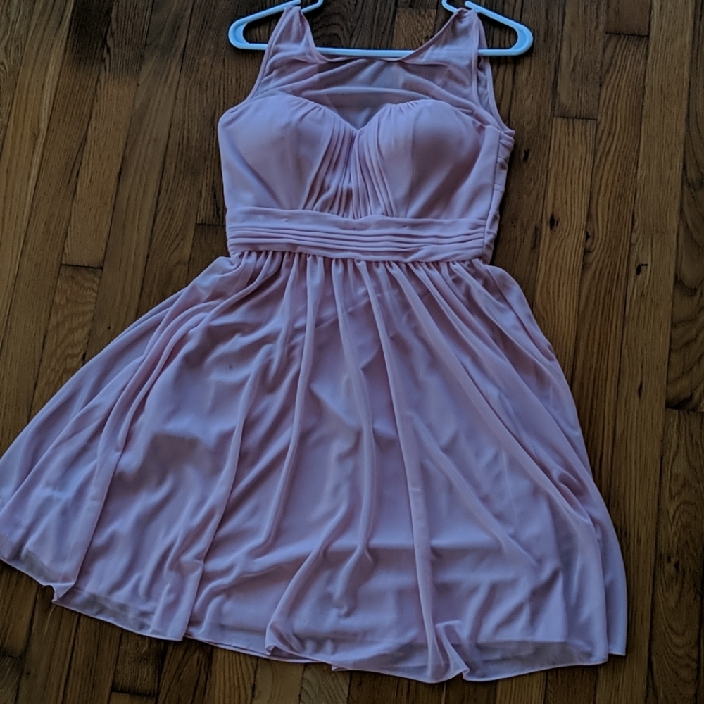David's Bridal Pink Dress